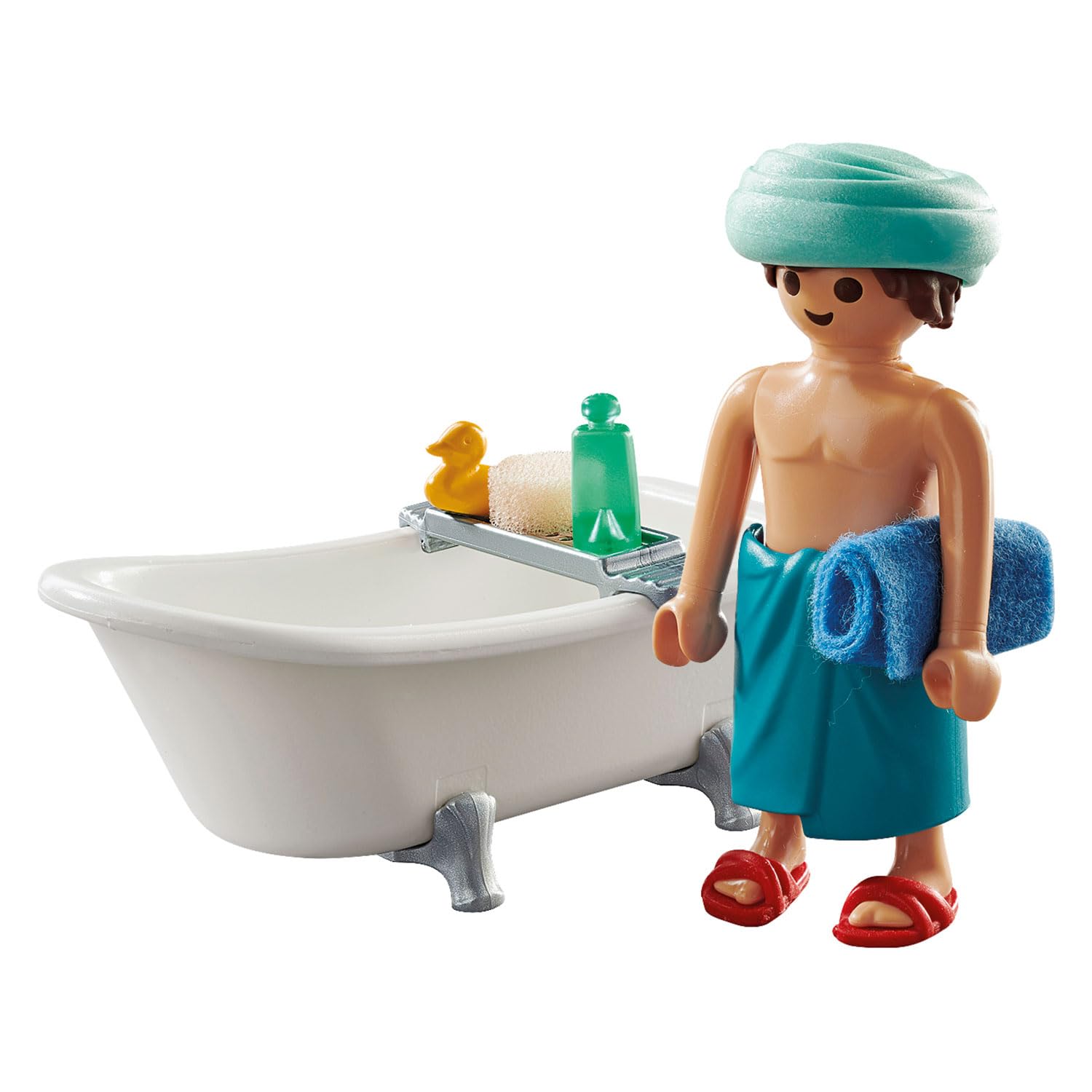 PLAYMOBIL Special Plus, Man in the Bathtub, Ages 4, Dark Blue - Image 2