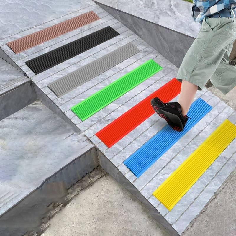3 m di gomma gialla per scale con naso autoadesivo antiscivolo per scale bordo scale modanatura 3 m lunghezza