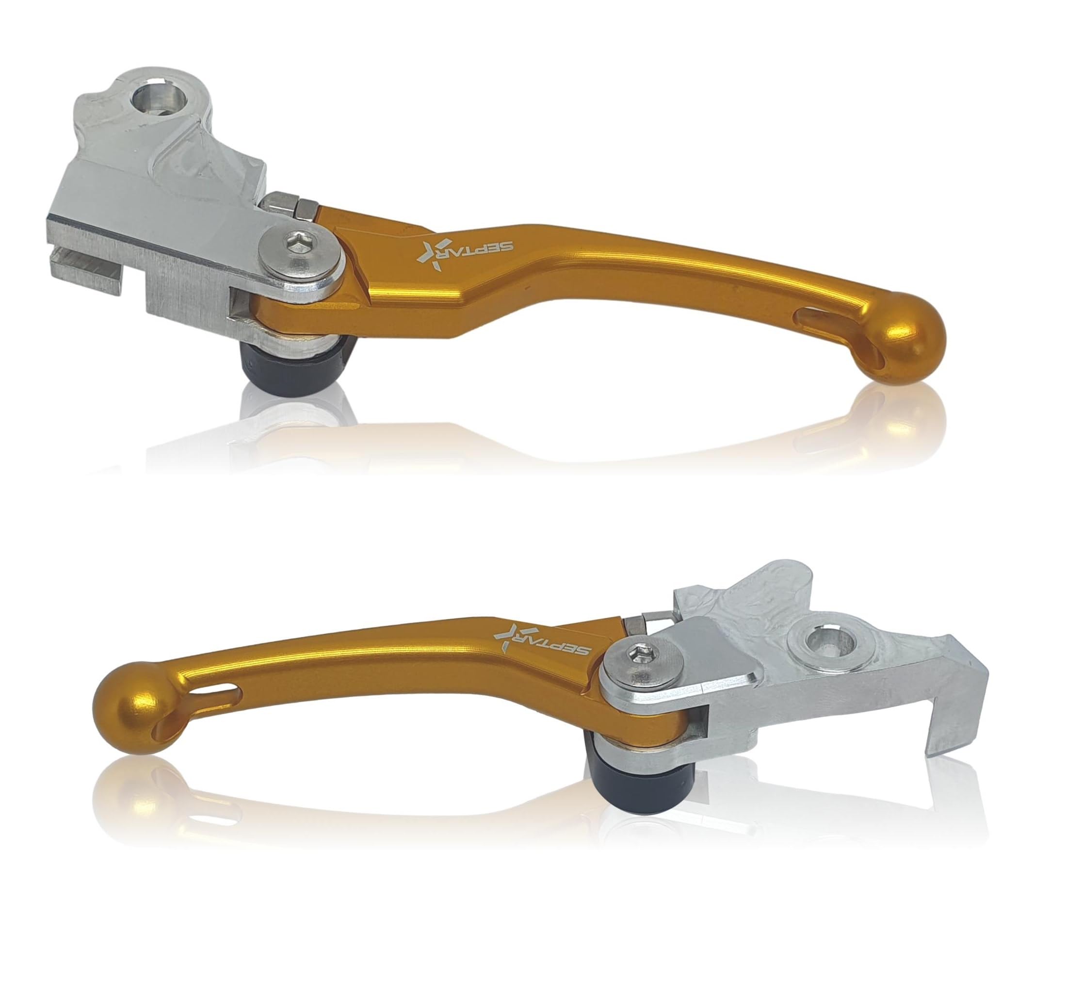 COPPIA LEVE FRENO FRIZIONE ANTIROTTURA REGOLABILI per FANTIC 50 125 performance 2020-2024 oro