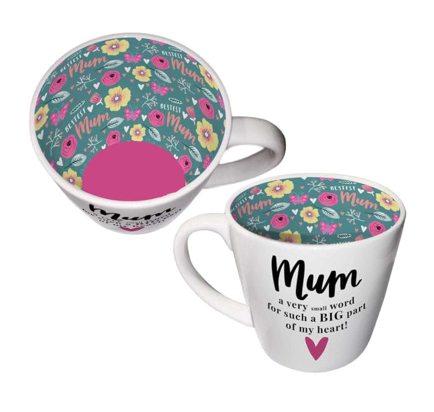 Inside Out Mum, Big Part of My Heart Mug with Gift Box