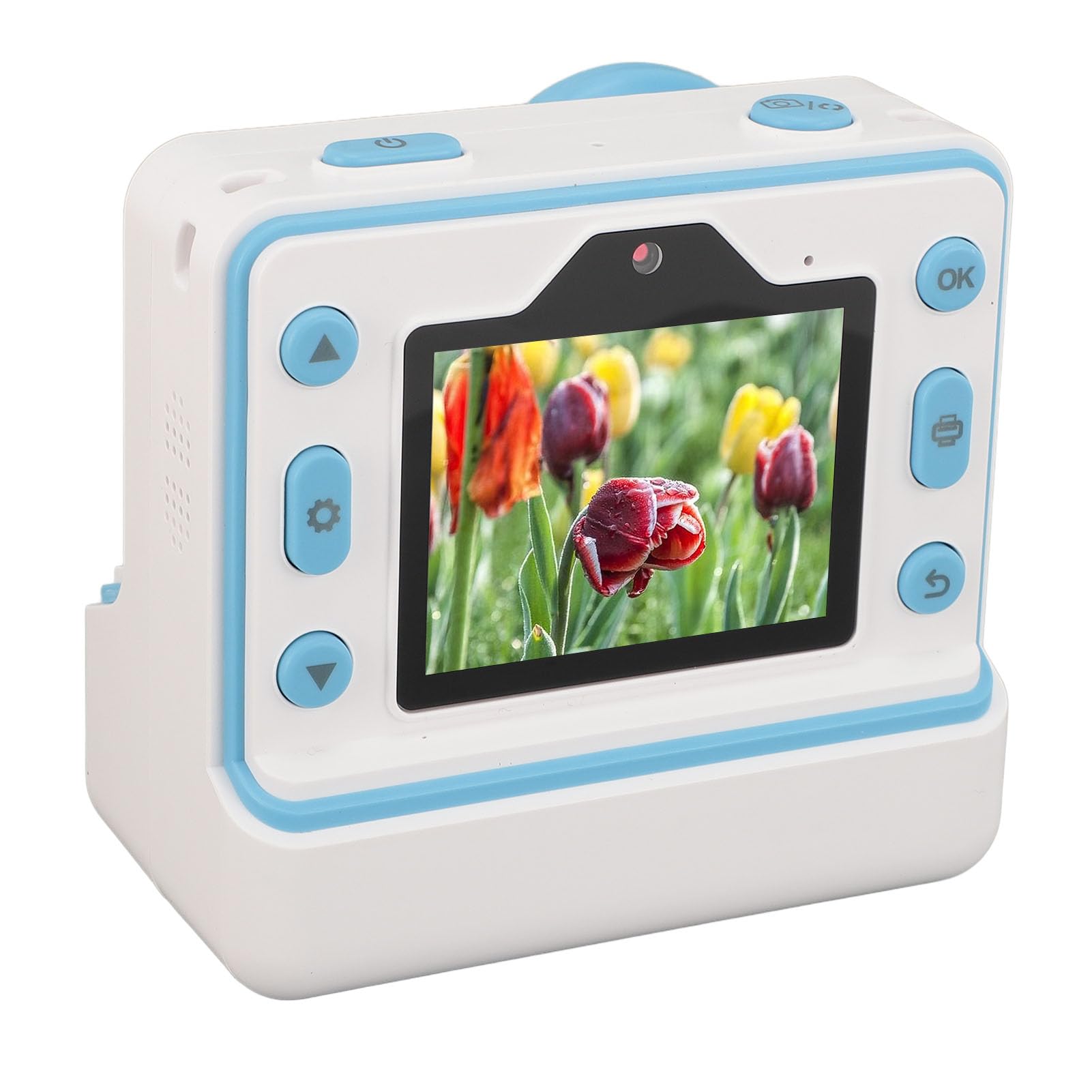 Kids Camera Instant Print, 1080P 48MP Dual Lens Kids Instant Cameras That Print Photos, 2.4 Inch Screen Photo Video Camera with 16X Digital Zoom Flash Timing Function (Blue)-picture-16