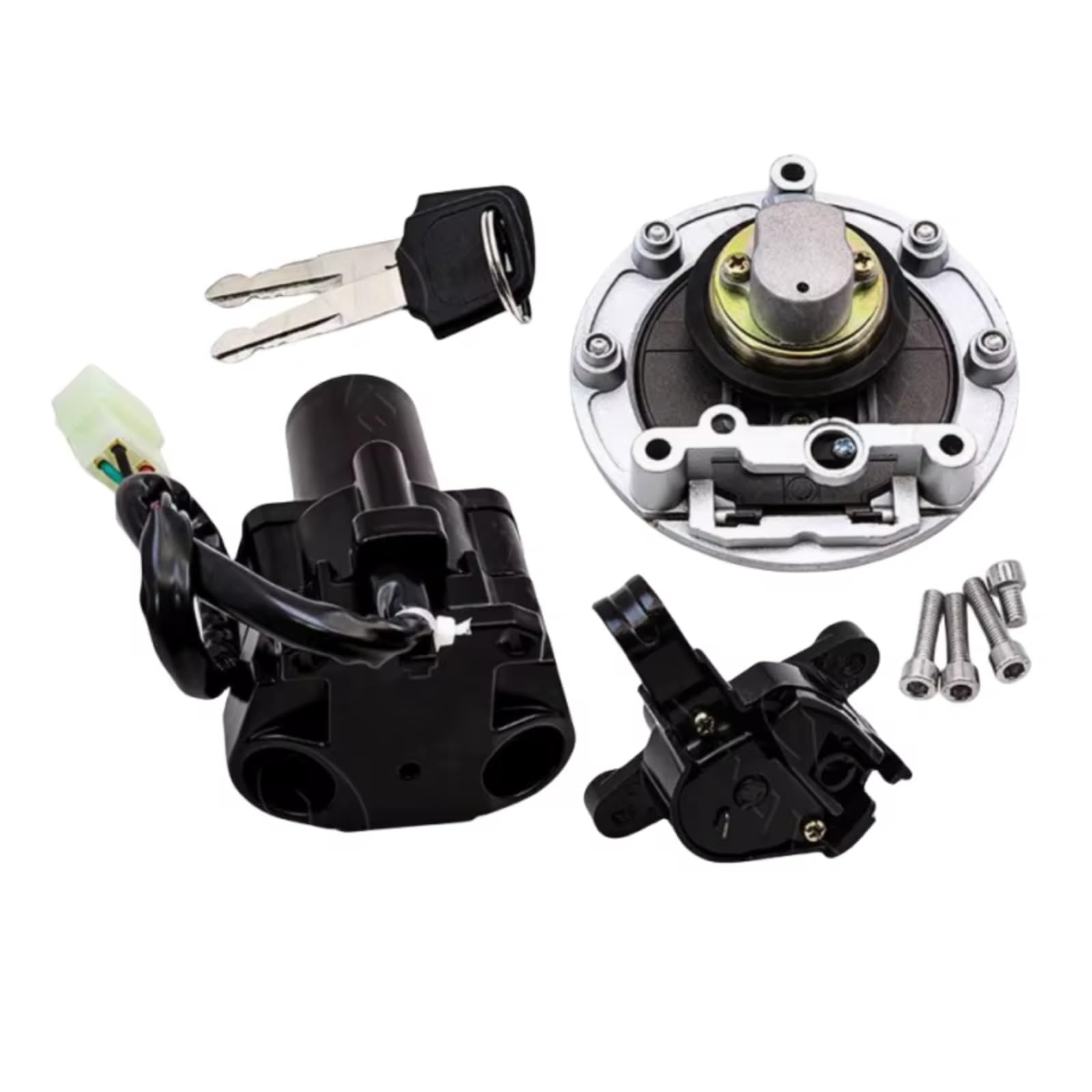 Interruttore A Chiave Compatibile Con Yamaha Per XJR400 1996 1997 1998 1999 2000 2001 2002 Set Di Blocco Interruttore Accensione Moto Universale