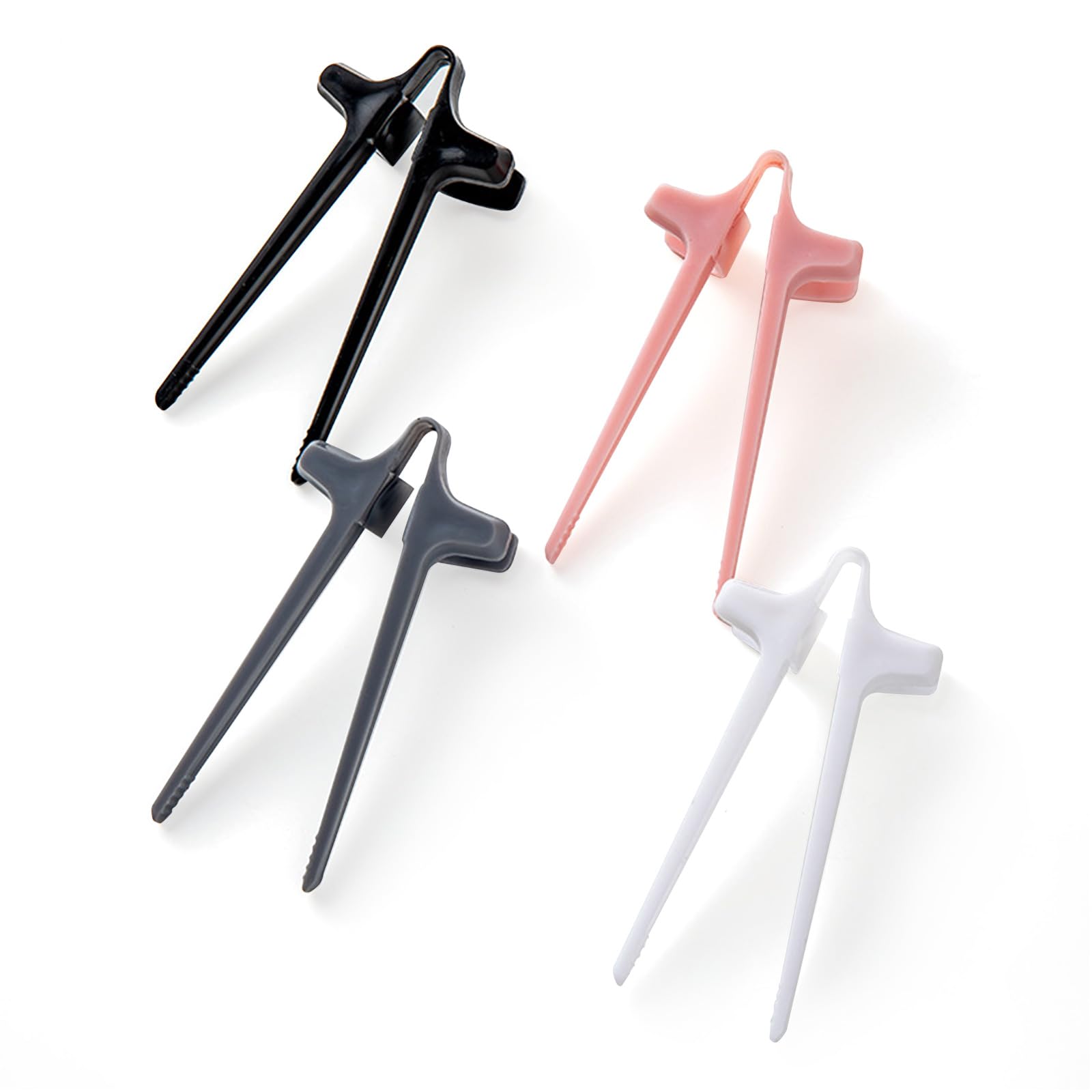 4PCS Snack Chopsticks Finger Chopsticks for Gamers Reusable Chopsticks Plastic Snacking Tool Grab Chips Chop Sticks Dishwasher Safe