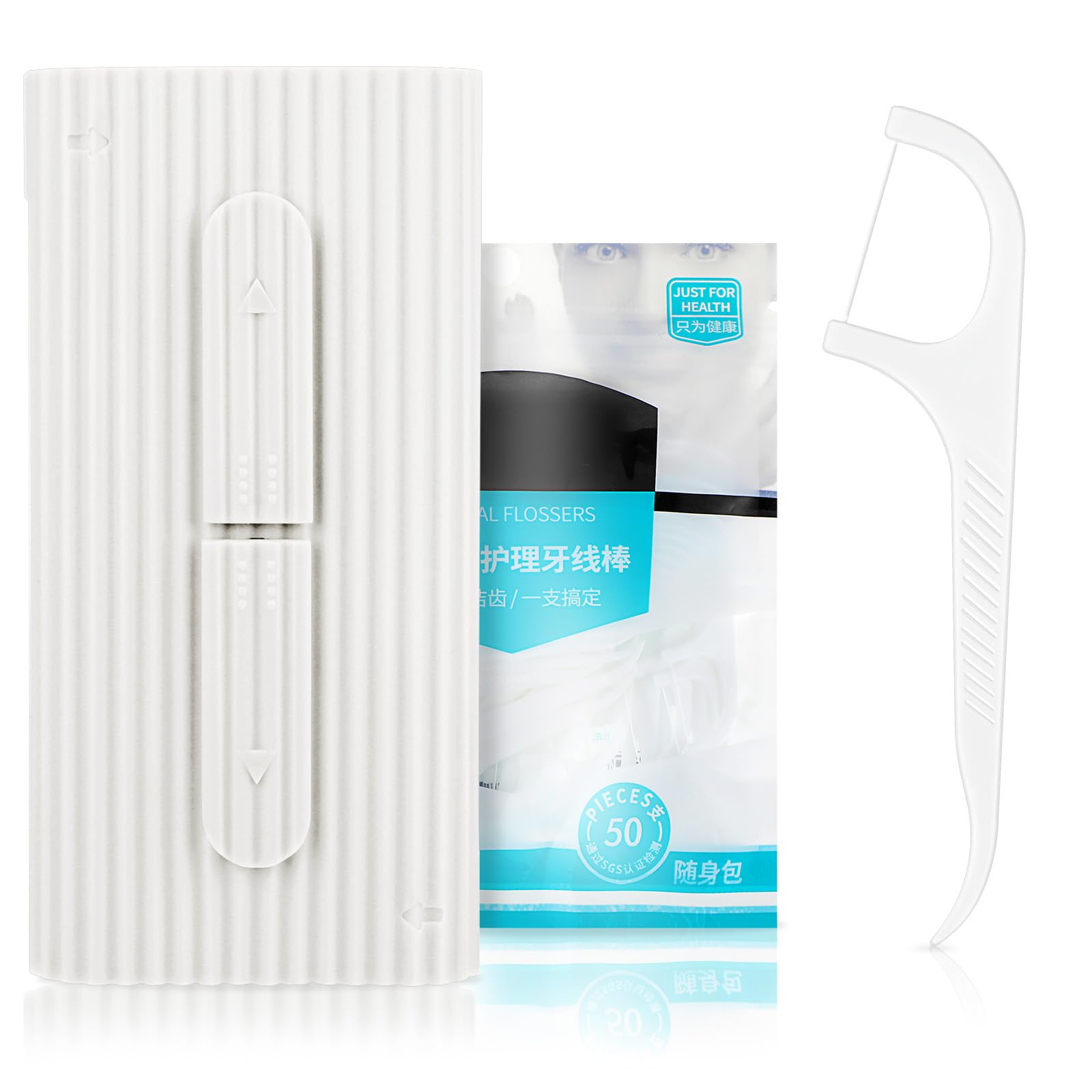 Dental Floss Portable Case Travel Floss Dispenser Cases Automatic Dental Flosses Pick Organizer Case Refillable Holder Box Teeth