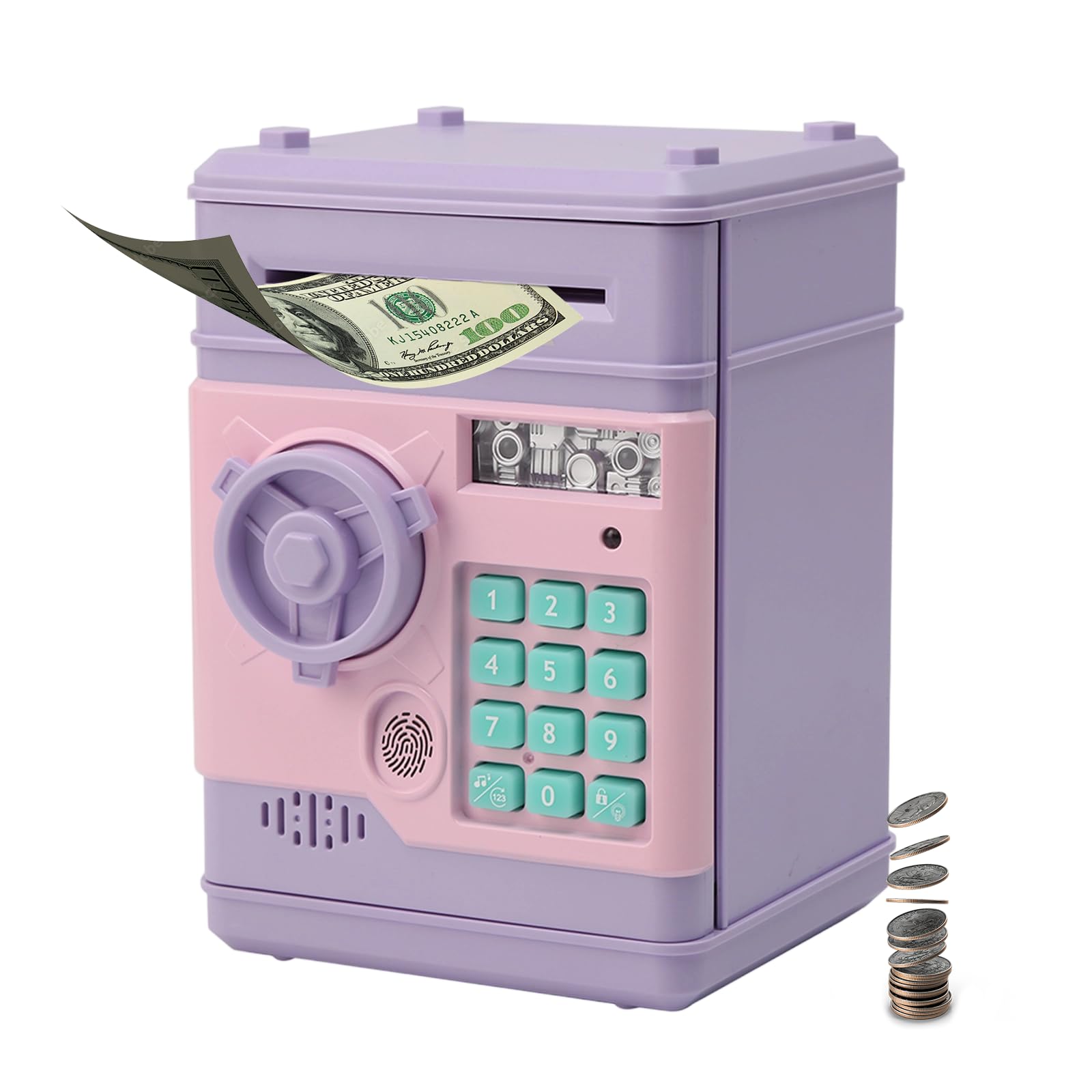 Refein Electronic Piggy Bank Money Safe Box for Kids Digital ATM Bank