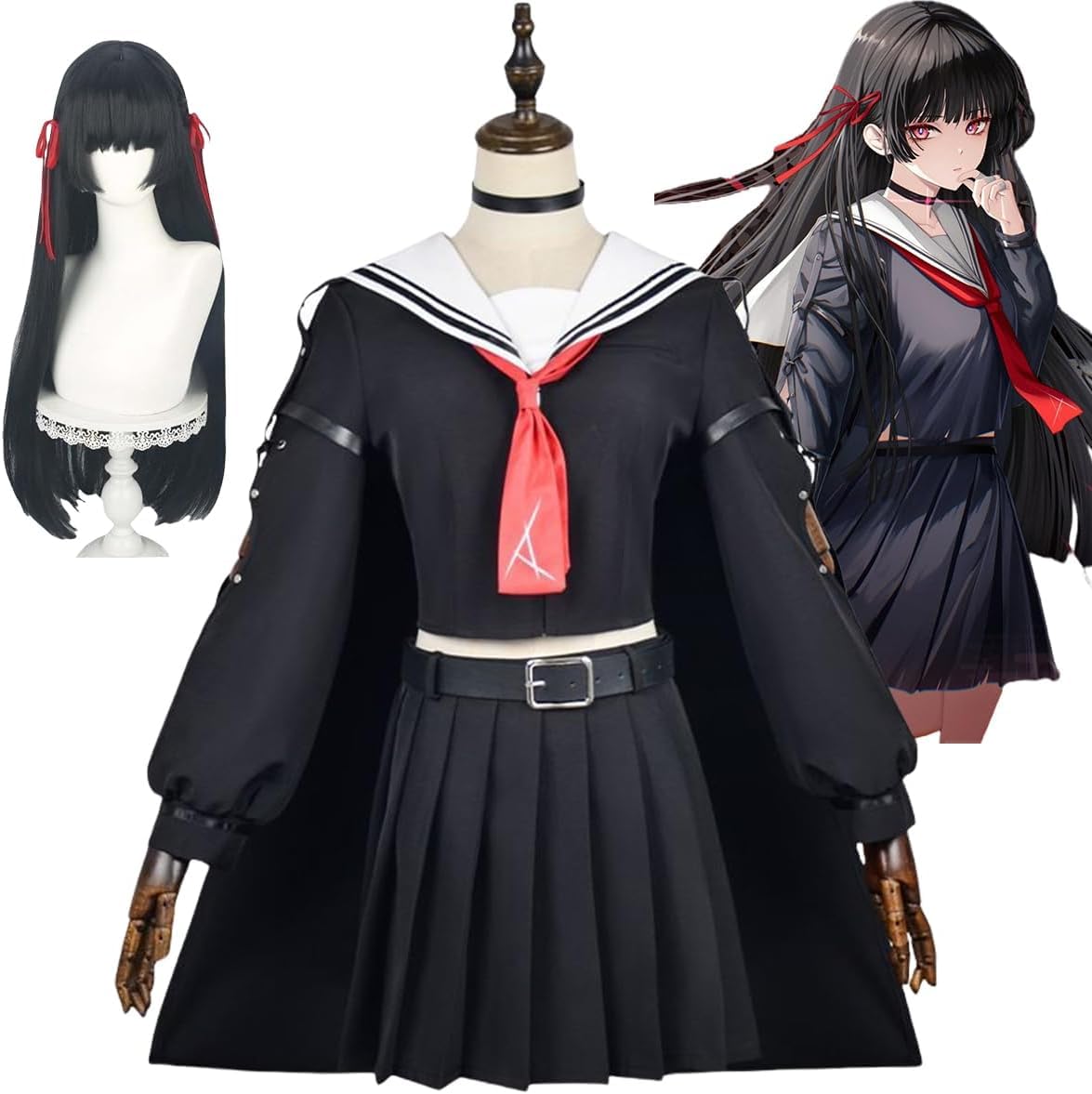 Amazon.co.jp: 鳴潮 千咲 コスプレ衣装 セーラー服 鳴潮 ちさ JK制服