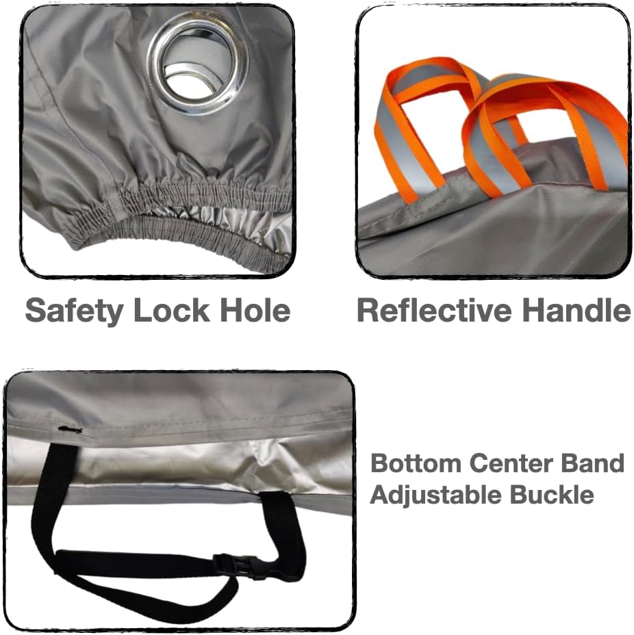 Urby Heavy Duty Bicycle Covers Outdoor Storage Waterproof And Heat Resistant. Ideal For Electric Bike As Ebike Battery Cover Or Rain Cover. 2 pack. Small.