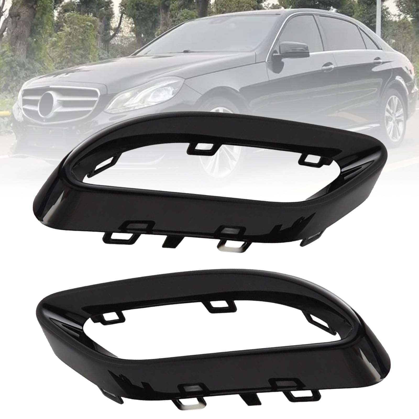 Copritubo di scarico, nero lucido, ricambio per Mercedes Benz A B C E GLC CLS Classe W205 W117 W177 W253