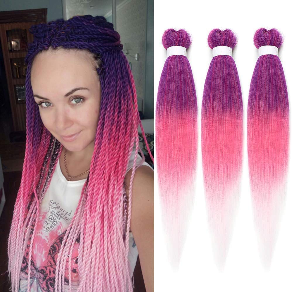 Pre stretched Braiding Hair 26 Inches Bundles EZ Braid Itch Free