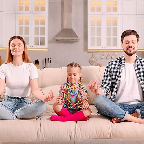 Miniatura 2 de ArtCreativity Juguete de bola plegable, juego de 2, mini esferas expandibles para niños, juguete antiestrés para aliviar el estrés para TDAH,