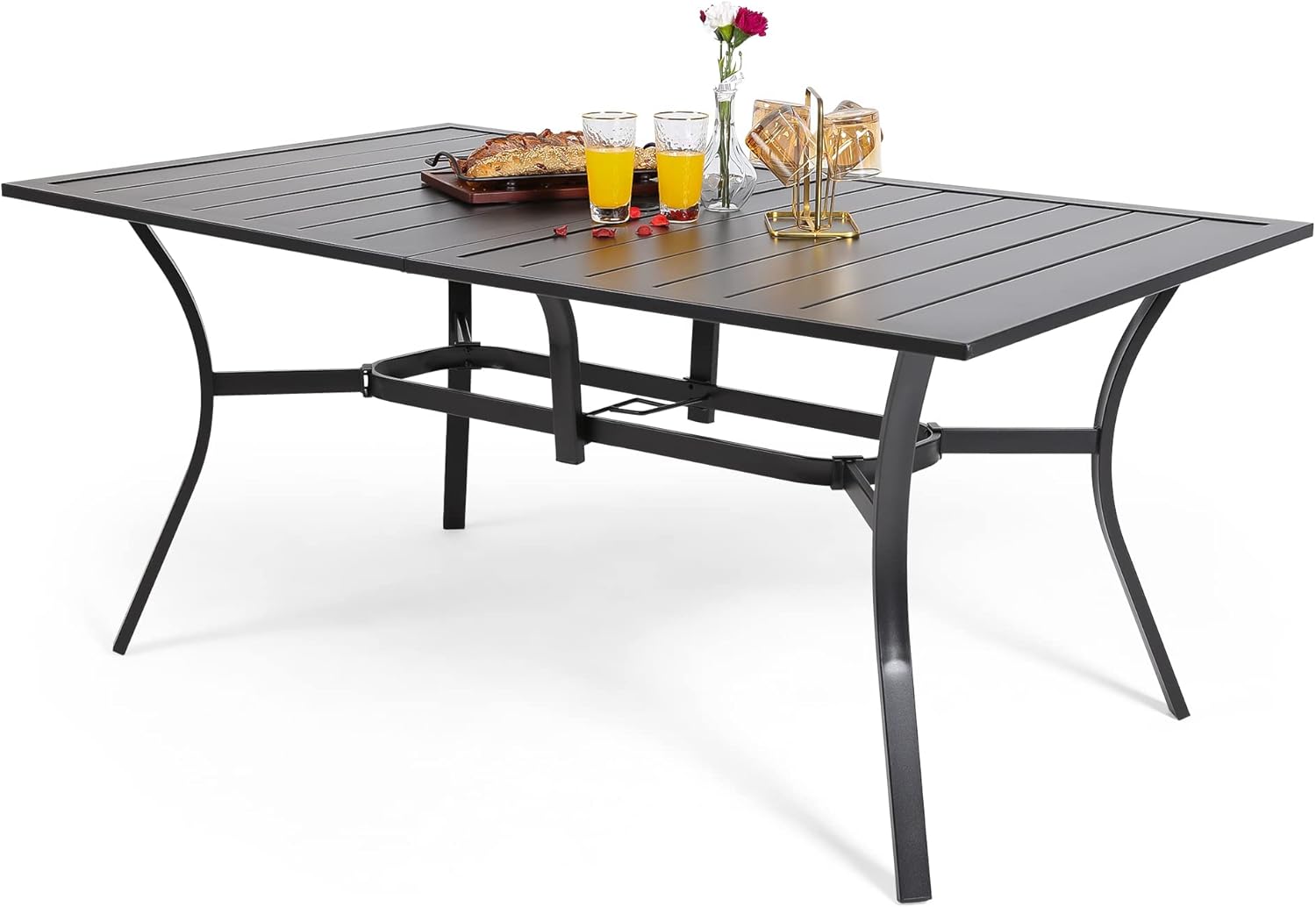 Anmutig Outdoor Patio Table for 6 Person, Patio Dining