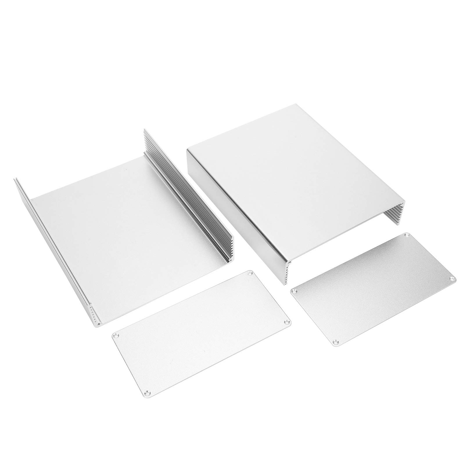 KIMISS Custodia in Lega di Alluminio per Circuiti Stampati - Custodia per Apparecchiature Industriali 80x160x200 Mm - Custodia Elettrica Resistente, Leggera e Personalizzabile (#1)