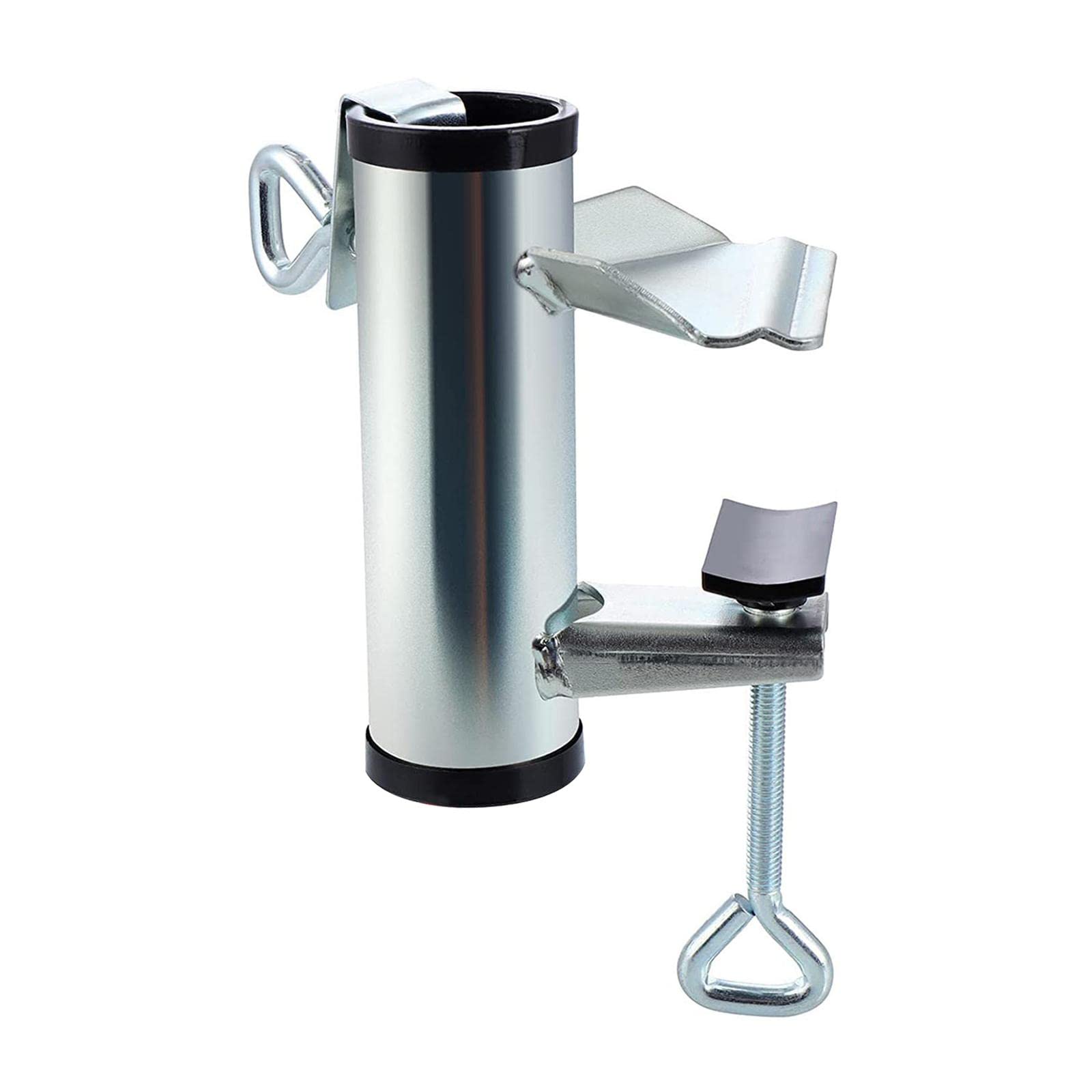Outdoor Umbrella Base and Stand Metal Clamp for Courtyard Deck Poles Balcony-image-28