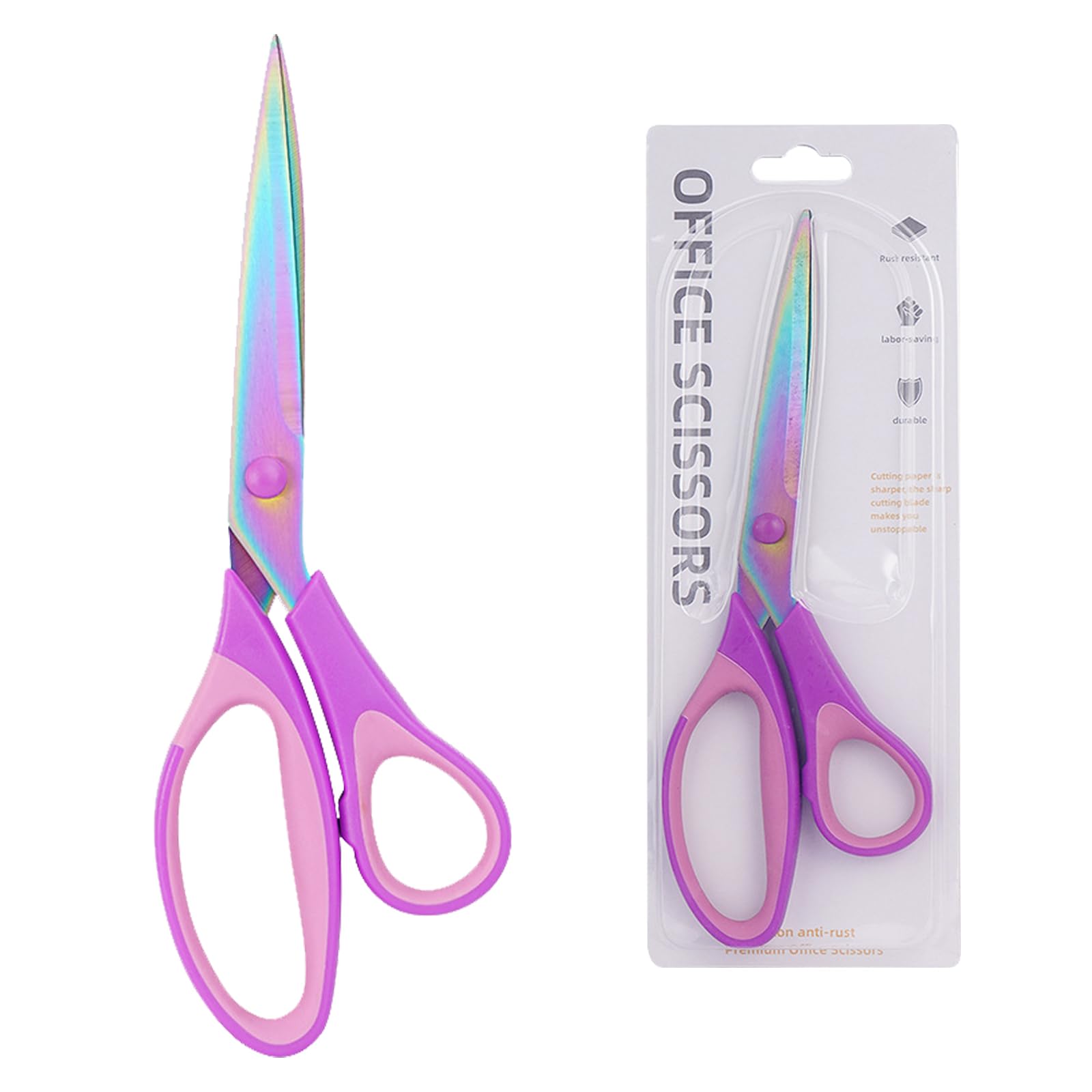 Left Hand Fabric Scissors Used for Cutting Clothes Leather and Raw Materials 24cm Tailor Shears Pink