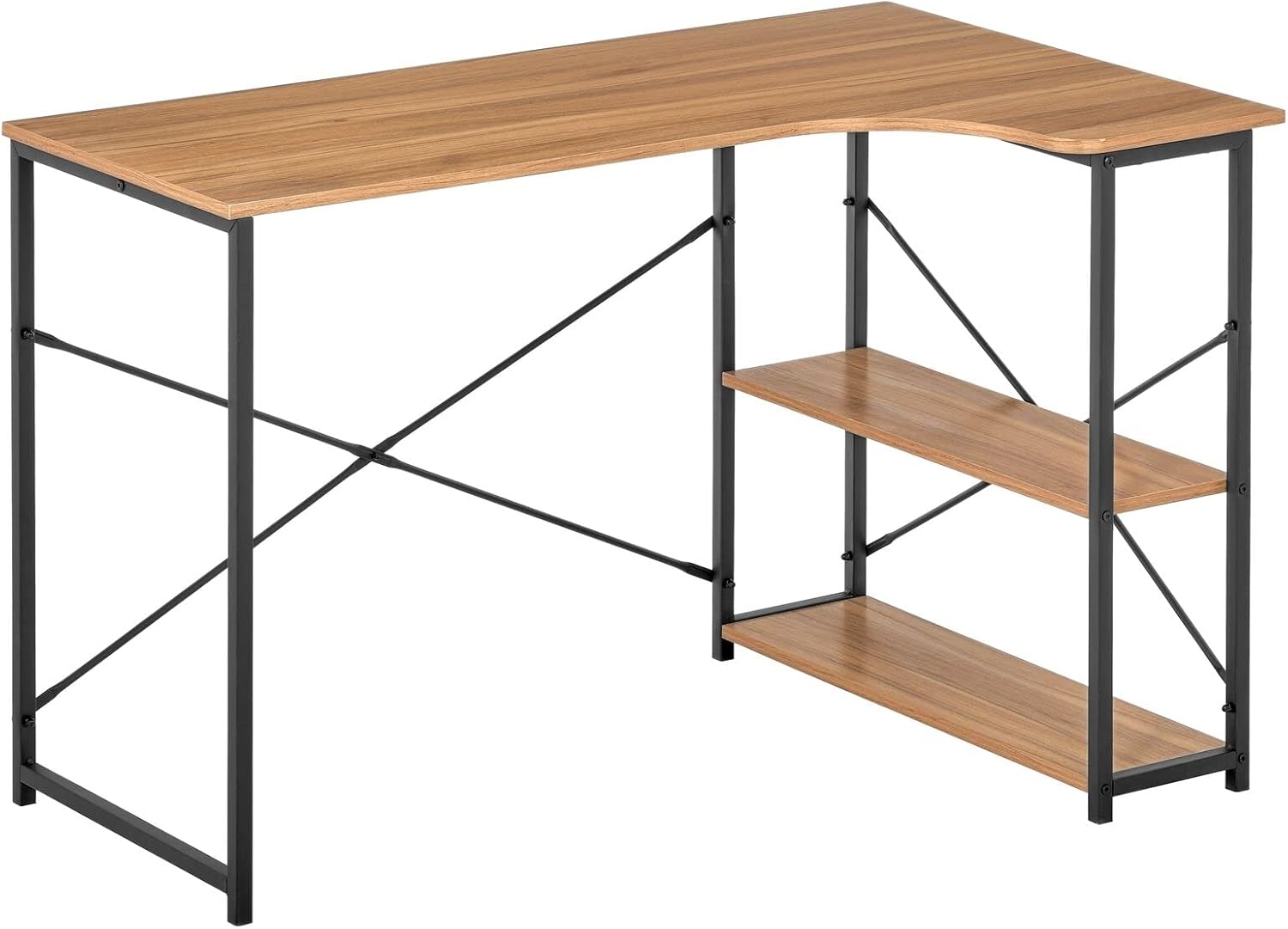 Na baya view of assembled mDesign L-Shape Desk