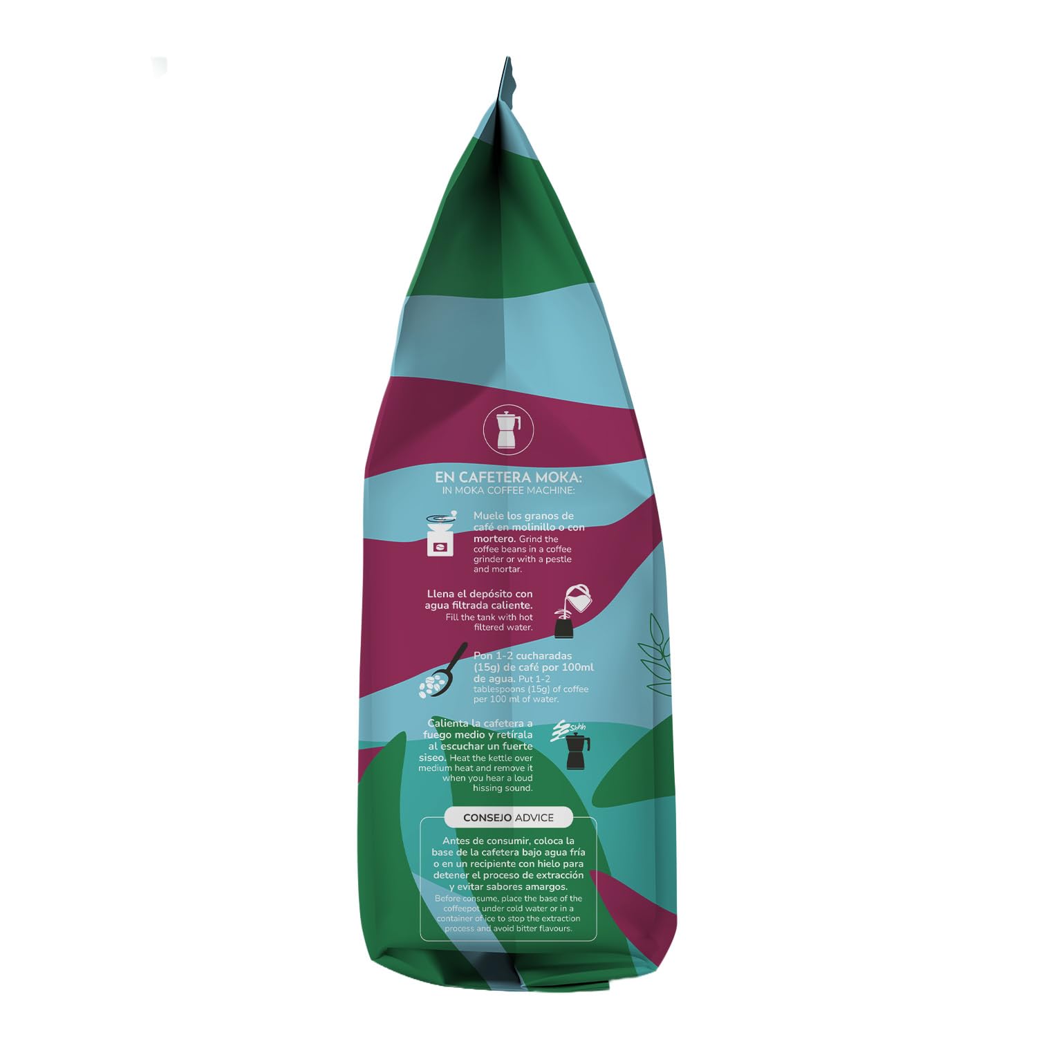 Café Grano Ecológico 100% Arábica 1 kg Pack 3x bio premium sabor suave y afrutado