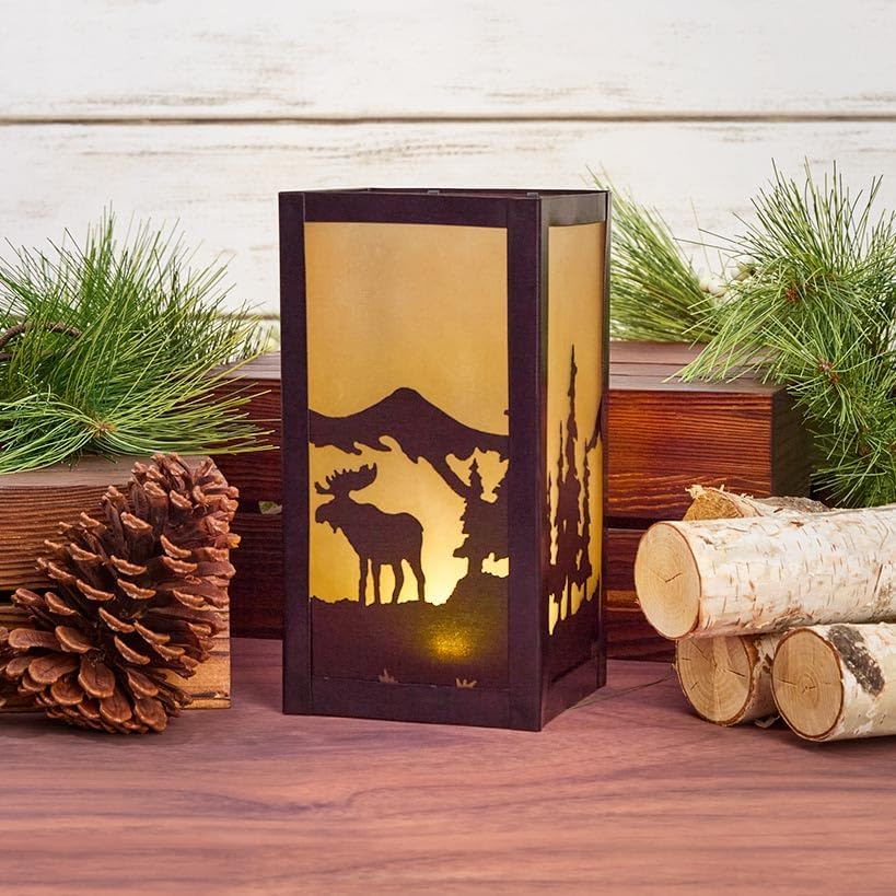 The Lakeside Collection Scenic Woodland Accent Lights - Moose
