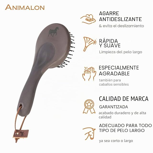 Foto 4 de 8 de Animalon Cepillo de crin y cola para caballos, peine para crines y cola para caballos
