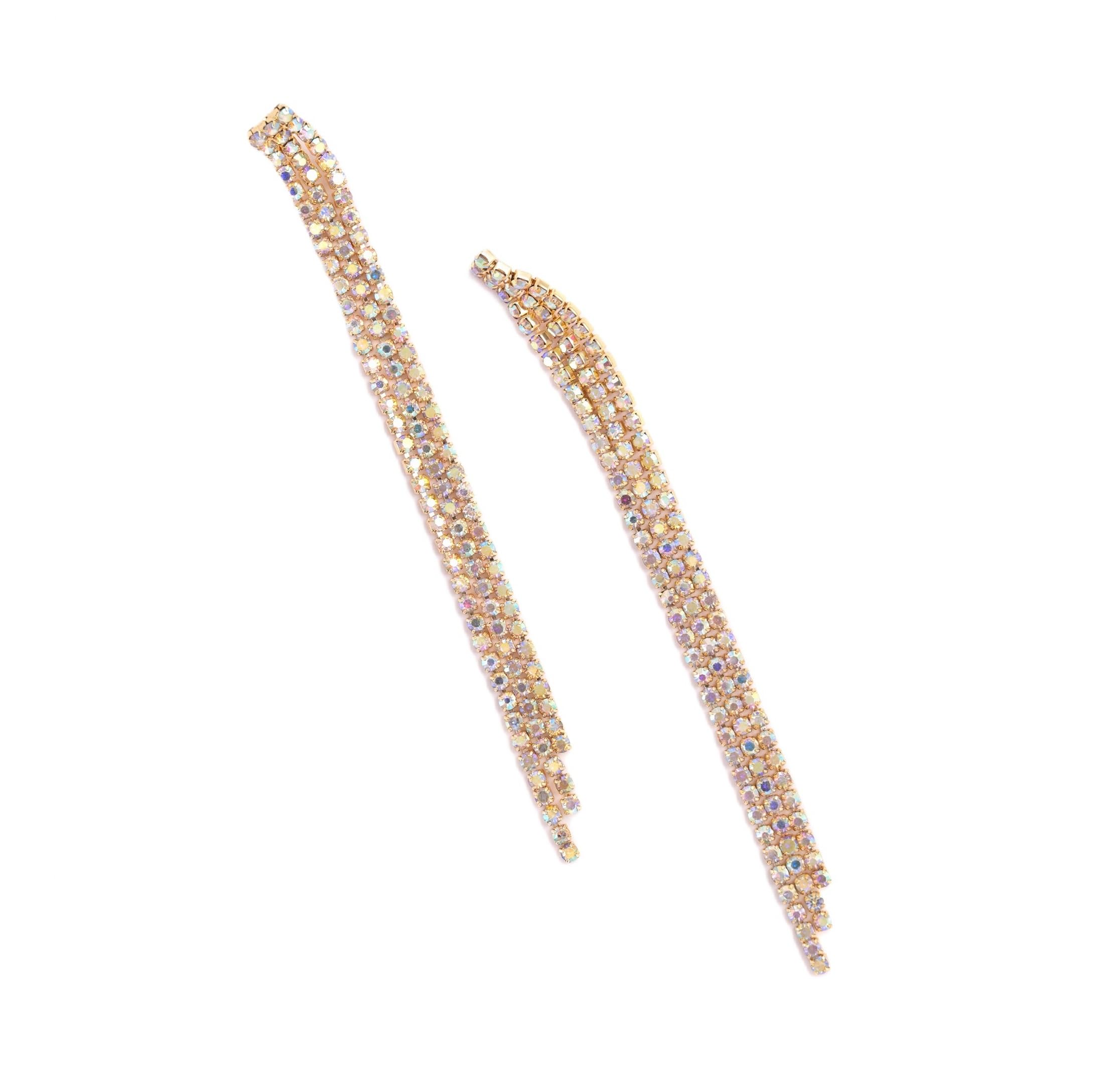 VAMA FASHIONS Stud Dangler Rhinestone Hanging Drop Sparkle Fringe Tassel Earring chandelier Long Earrings for Women Girls (Stylish long Earrings) (Gold Long Chain Earrings) (B0CWYTLSCM) Amazon Price History, Amazon Price Tracker