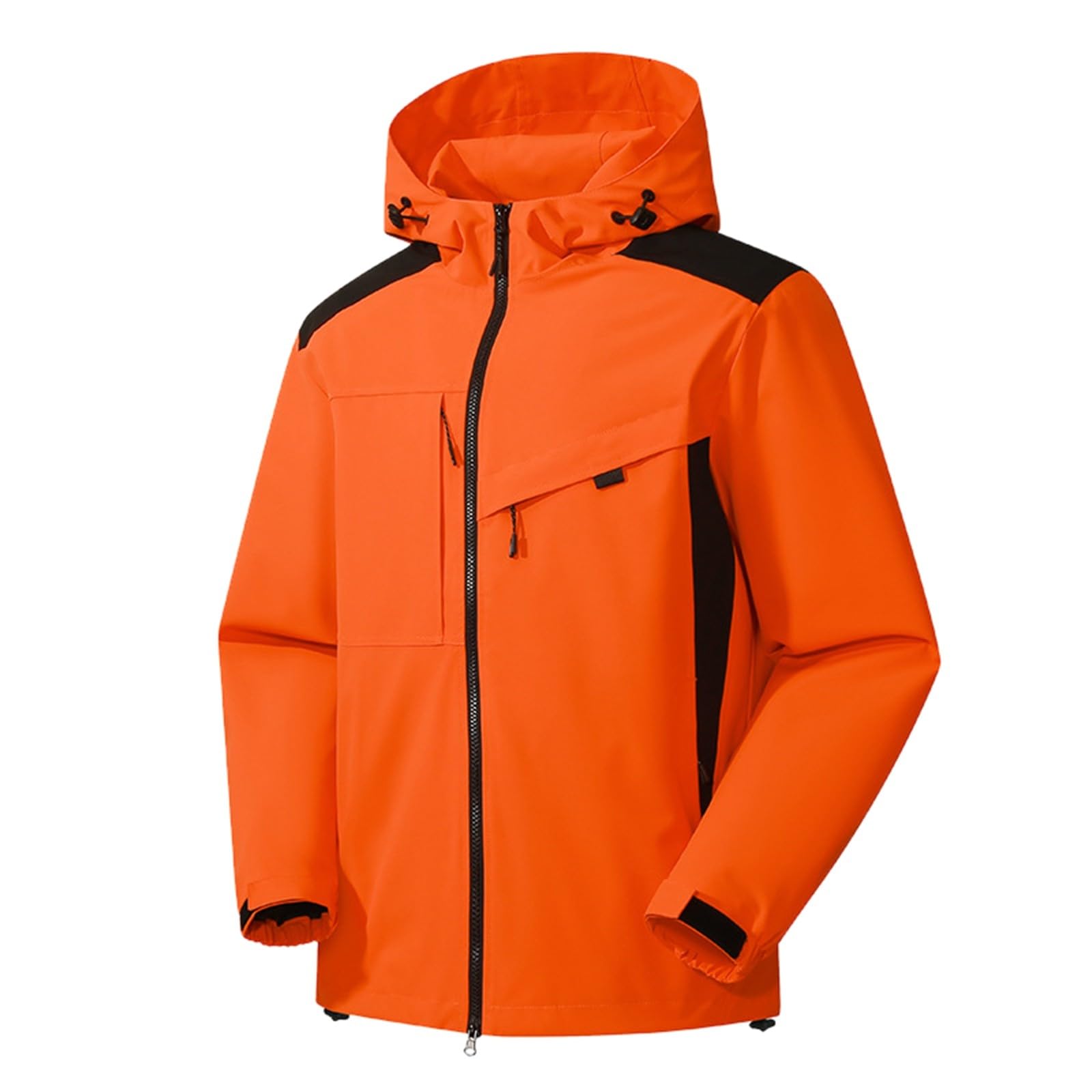 Chubasquero ligero para hombre al aire libre, versátil chaqueta de senderismo con cortavientos, transpirable, ideal para viajes, tiempo libre, tamaño compacto, impermeable