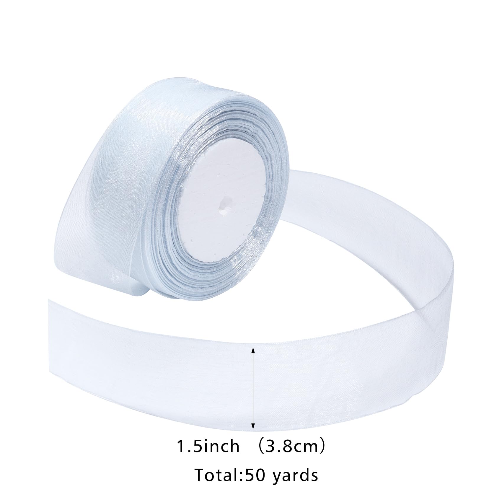 Cinta Azul Para Envolver Regalos, 1-1/2 Pulgadas 50 Yardas