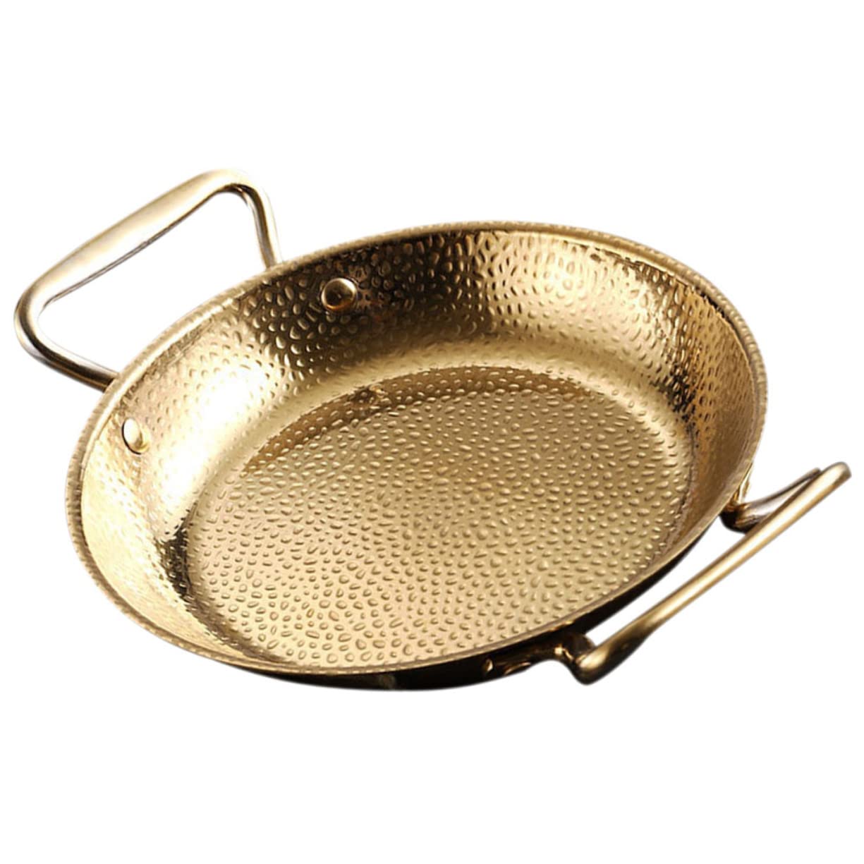 GRIRIW Cauldron Plate for Korean Food Stainless Steel Pot Heat Insulated Handles