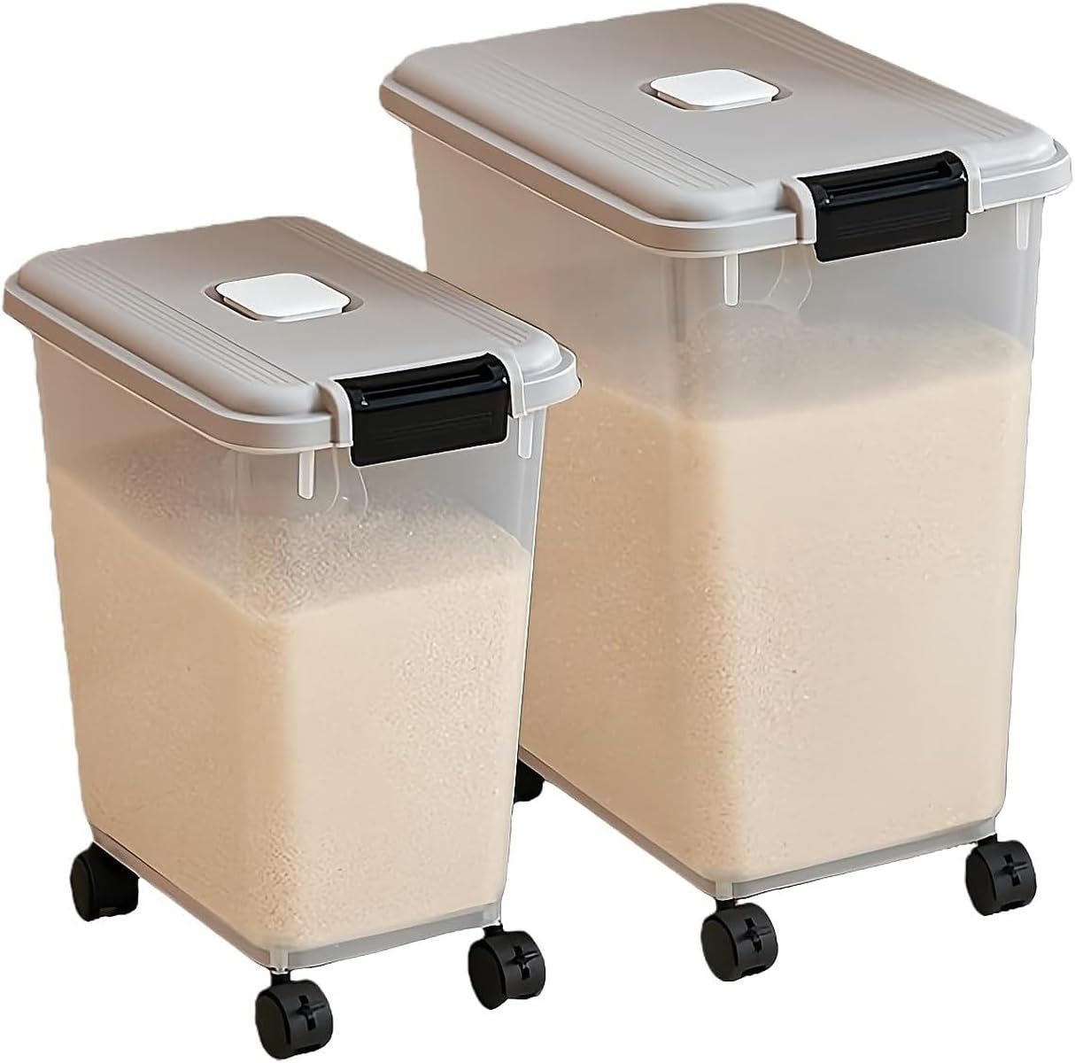 米びつ Amazon｜AGTEA 米びつ 30kg 密閉容器 プラスチック フードコンテナ 大