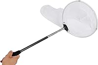 Vista 4 de RESTCLOUD Red de insectos y mariposas con anillo de 12 pulgadas, profundidad neta de 24 pulgadas, mango que se extiende hasta 59 pulgadas