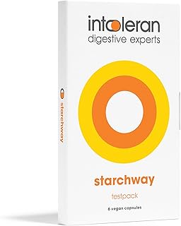 Intoleran Starchway Digestive Enzymes - Testpack 6 Capsules | Supplement for Starch & Sucrose | Helps Digest Sugars & Starchy Foods | Invertase & Gluco-Amylase Enzymes | Pure & Vegan | Low FODMAP