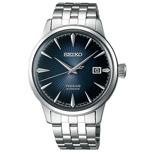 Seiko Presage Automatik SRPB41J1 Relógio masculino automático clássico e simples, Preto, SRPB41J1