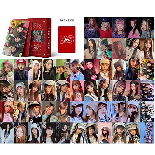 Kpop NewJeans Photocards 55pcs NewJeans OMG Album Lomo Card NewJeans Mini Photo Cards NewJeans Poster Cards for Fans