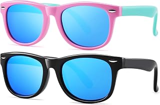 Pro Acme Kids Polarized Sunglasses Flexible TPEE for Toddler Girls Boys | Ages 3–12,Shatterproof Lenses,100% UV400 Protection,Lightweight for Kids,Fun & Stylish Colors