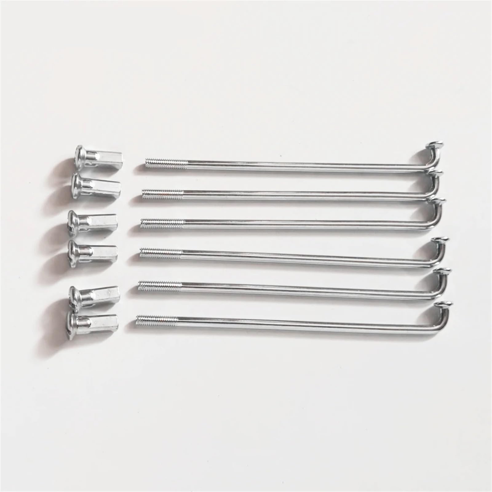 Elektryczne szprychy rowerowe 10 G, średnica 3,18 mm, długość 65-225 mm, 45 # stalowe nakładki na motocykl + złączki elektryczne części rowerowe 36 szt./partia