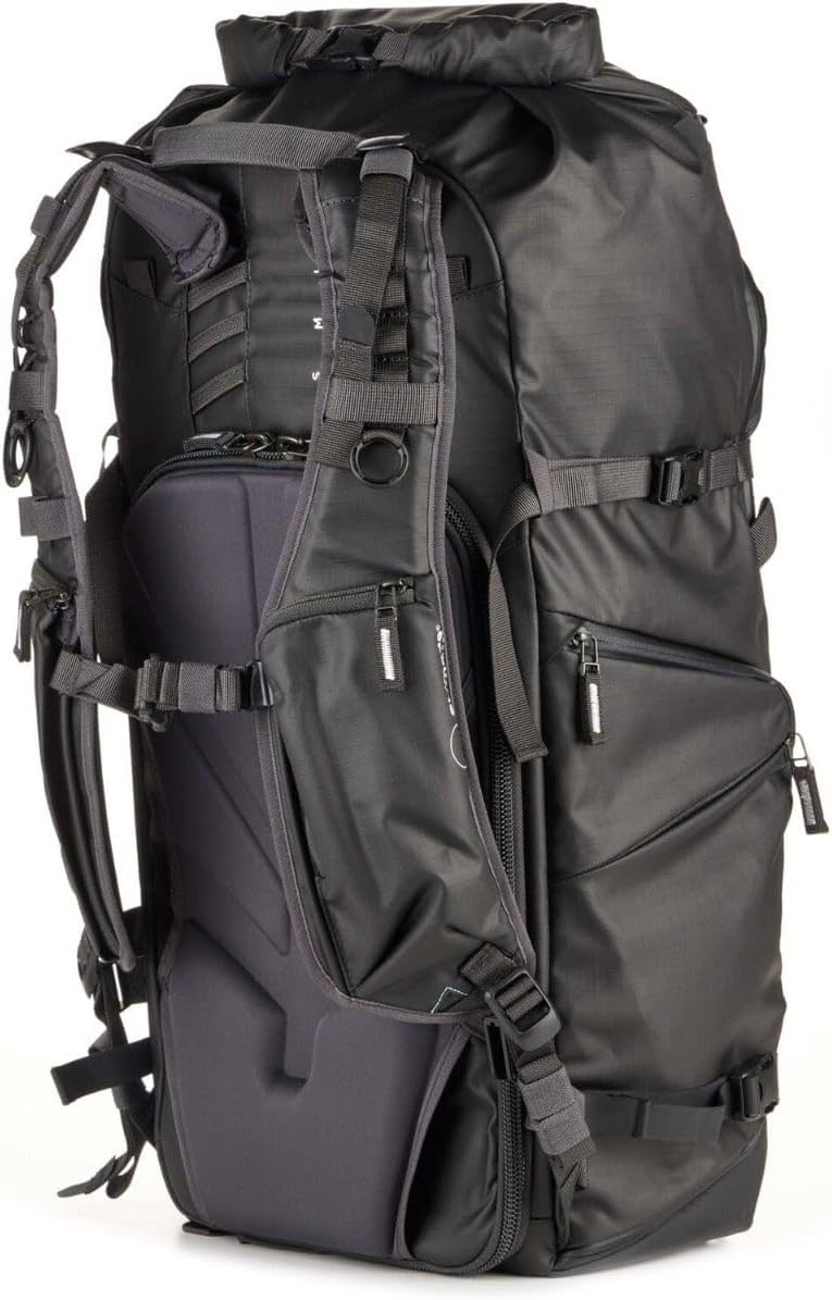 Shimoda Action X50 v2 Backpack, Outdoor Photography Adventure Pack fits gripped mirrorless and DSLR cameras, w/Modular Core Unit Compatibility, Expandable Rolltop, 16" Laptop Sleeve, Black