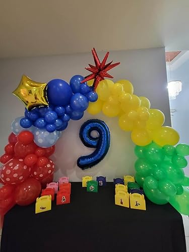 Vista 407 de Globo número 2 de 40 pulgadas, para decoración de cumpleaños y graduaciones, para niños y niñas (color verde claro)