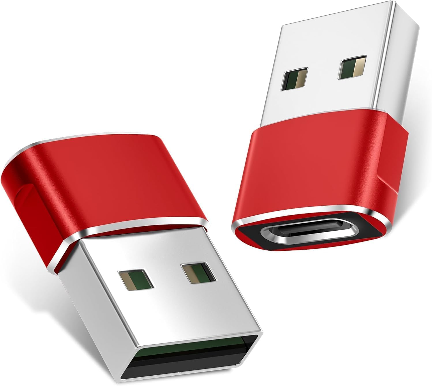 rts Fast Data Transfer | Fast Charging USB 3.0 Type C Female to USB Male OTG Adapter | 2 Pack | Converter for Smartphone, PC, Laptop, Tablet, Ipad, Charger | Compatible with iPhone 17 16 15 & iWatch