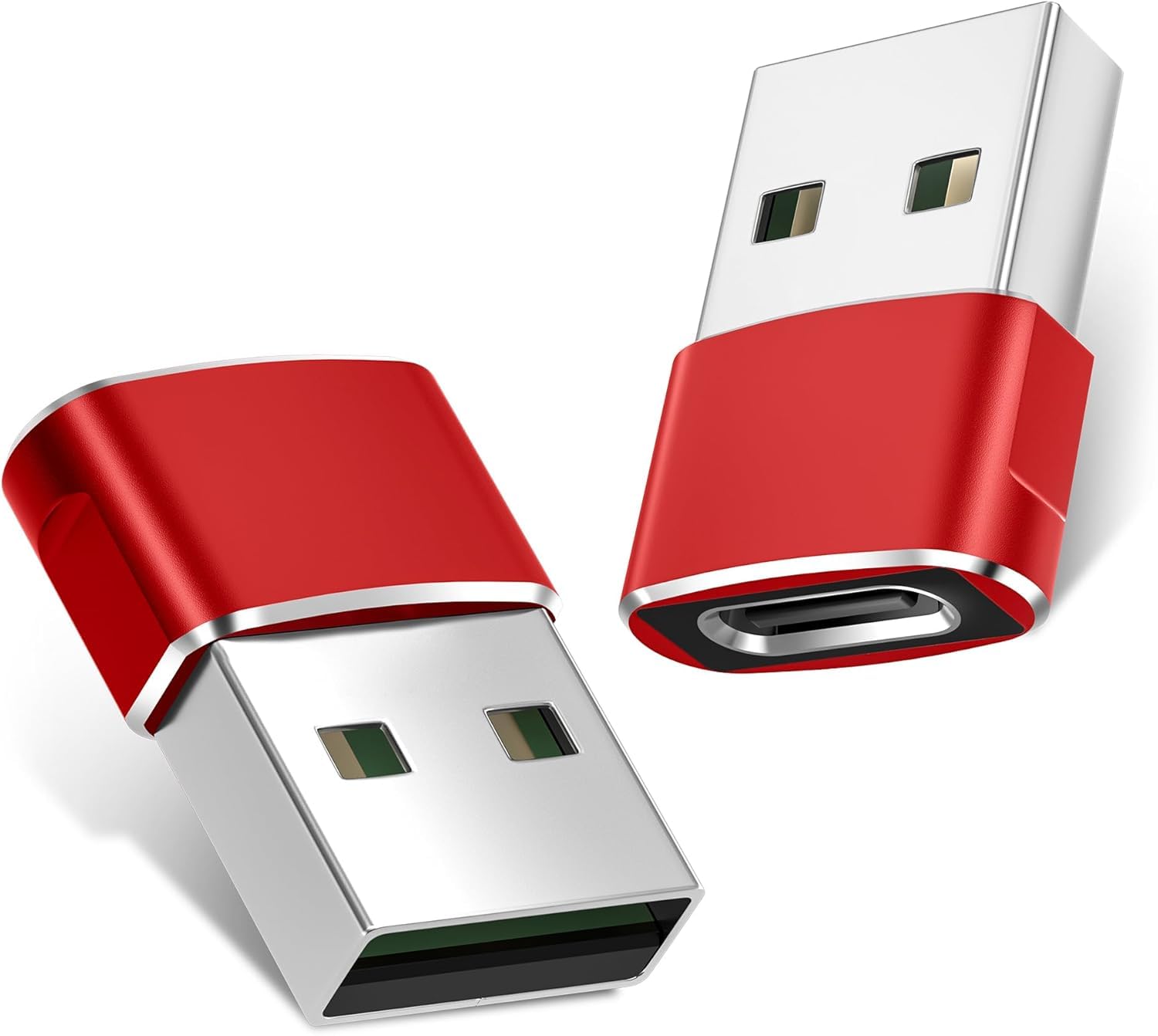 rts Fast Data Transfer | Fast Charging USB 3.0 Type C Female to USB Male OTG Adapter | 2 Pack | Converter for Smartphone, PC, Laptop, Tablet, Ipad, Charger | Compatible with iPhone 17 16 15 & iWatch