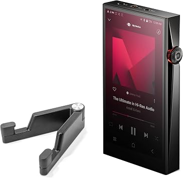 BoxWave Stand and Mount Compatible with Astell & Kern A&Ultima SP3000T - Desktop Aluminum SoloStand, Adjustable Hands-Free Portable with Rubber Feet - Jet Black