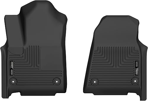 Husky Liners X-act - Alfombrillas de contorno | Compatible con Jeep Wagoneer y Jeep Grand Wagoneer 2022-2025 | Fila delantera, 2 piezas, color negro