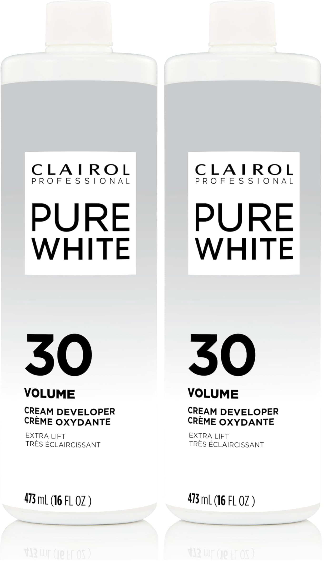 Pure White 30 Volume Hair Developers for Lightening & Gray Coverage