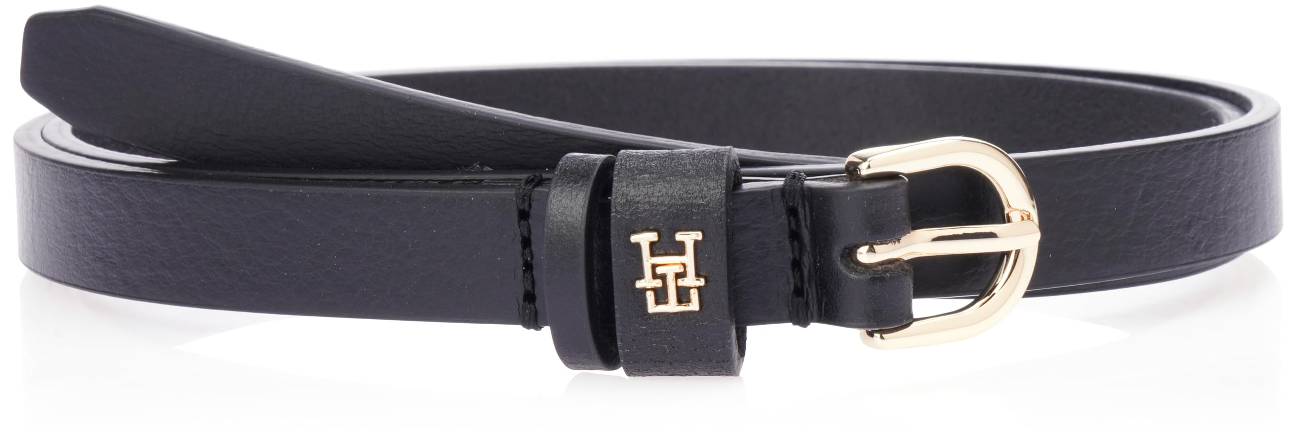 Tommy Hilfiger Women’s 1.5 cm Essential Effortless Skinny Belt, Black (Black), 33.5 inches