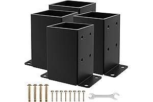 Premium 4 x 4 Post Bracket - Set of 4 - Heavy-Duty...