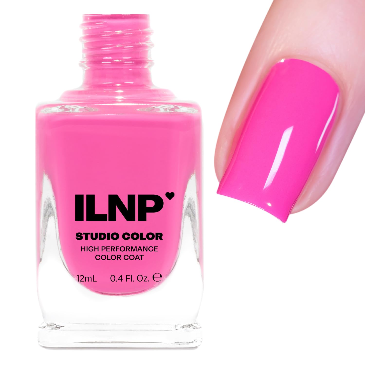 Amazon.com : ILNP Pixel Pink - Vivid Pink Cream Nail Polish