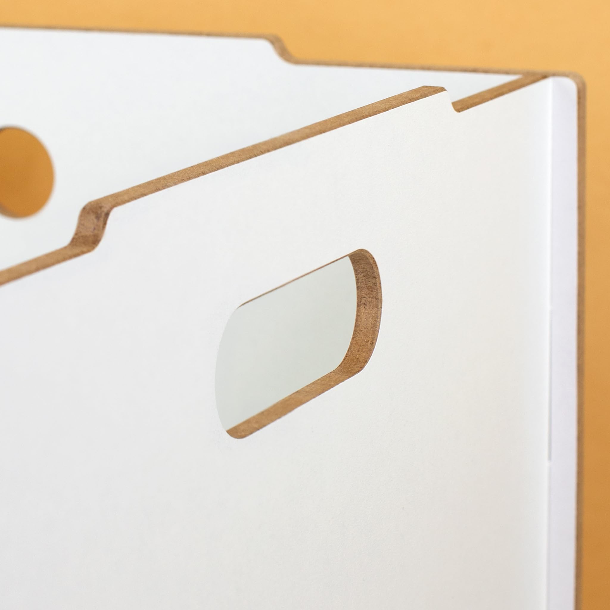 Herz & Heim® Regal Einsatz für Kallax personalisiert mit Name – Aufbewahrungsbox aus Holz – Regaleinsatz mit Blumen Aufdruck für Aufbewahrung – Geschenk für Kinder, Familie, Freunde (Weiß)