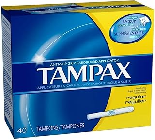 Tampax Tampax Tampons With Flushable Applicator Regular Absorbancy, 40 each (Pack of 3)