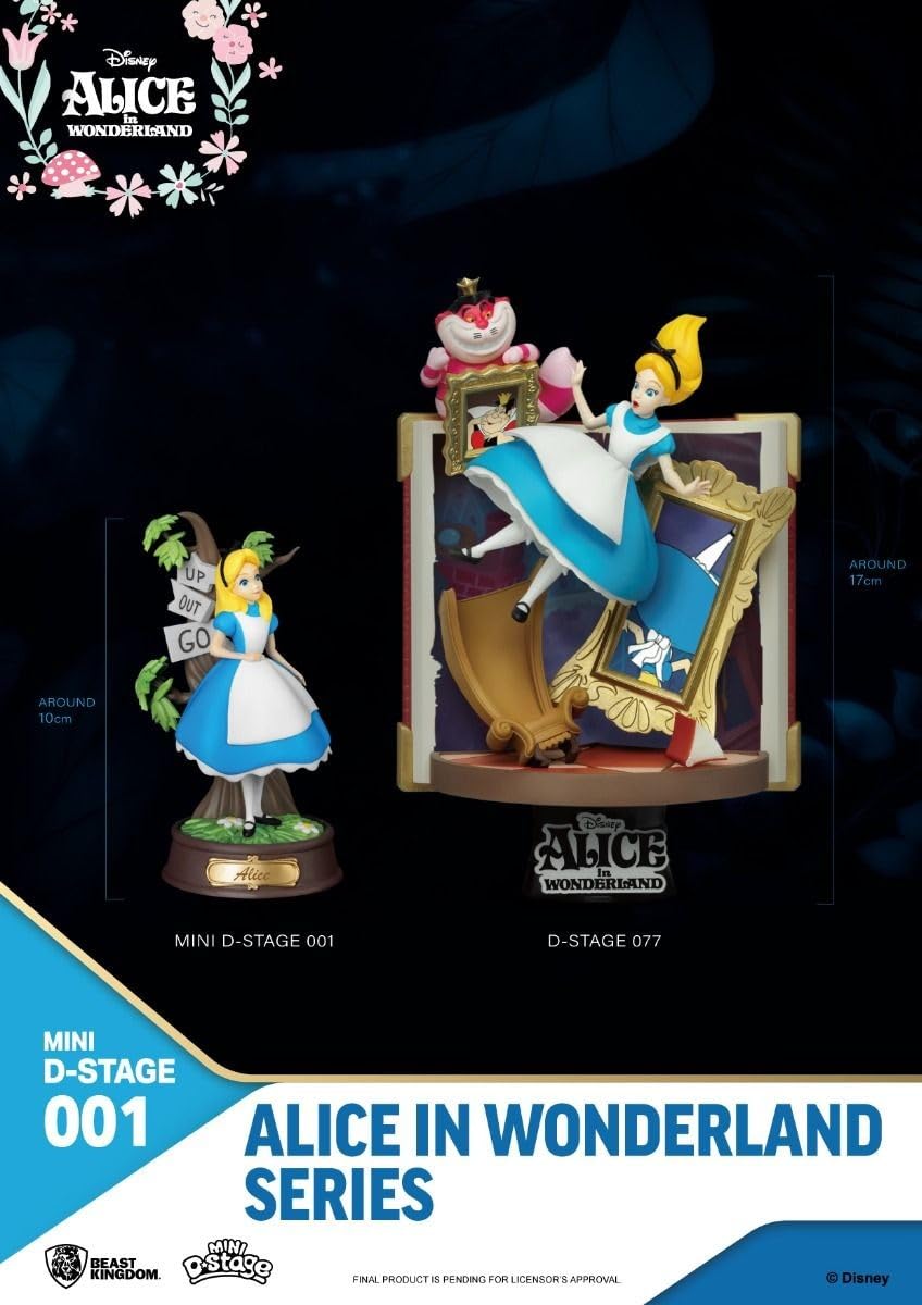 Beast Kingdom: Figura Minidstage Disney Alice Nel Paese Delle Meraviglie Alicia