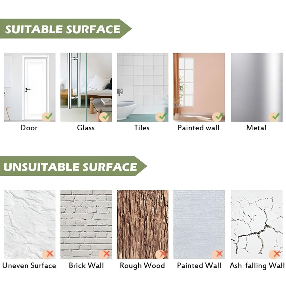 Specchio da Parete Senza Cornice 60x30cm 100x30cm Lo Specchio Rettangolare a Figura Intera Può Essere Installato Verticalmente o Orizzontalmente(120cm L X 30CM W)