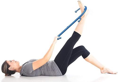 Miniatura 8 de LiBa Masajeador de espalda y cuello color azul para alivio del dolor de fibromialgia de punto gatillo y terapia de caña de auto masaje