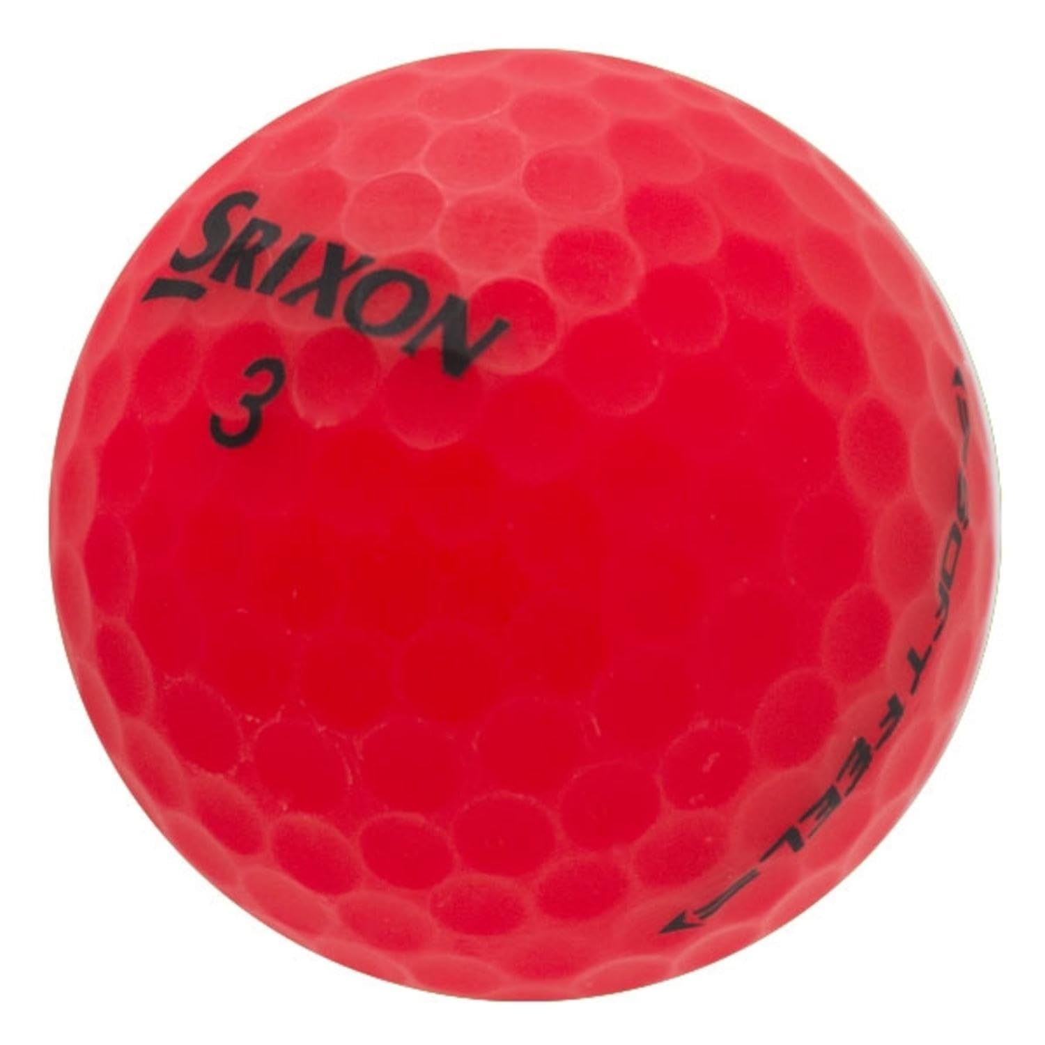 LostGolfBalls - Matte Red Srixon Soft Feel Golf Balls in Mint Condition, Recycled Used Golf Balls, AAAAA Quality Quality, White