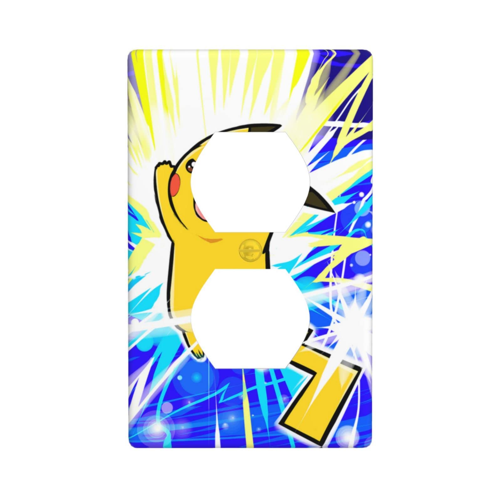 Anime Outlet Covers Electrical Receptacle Cute Wall Plate Switch Plate Covers Kids Boys Girls Decorative 1 Gang Faceplate 4.50" X 2.76" Standard Size